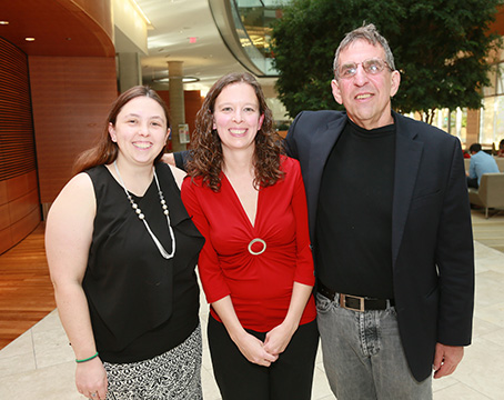 Photo of Melanie Ivancic and Mike Sussman at the 2015 WARF Innovation Awards ceremony