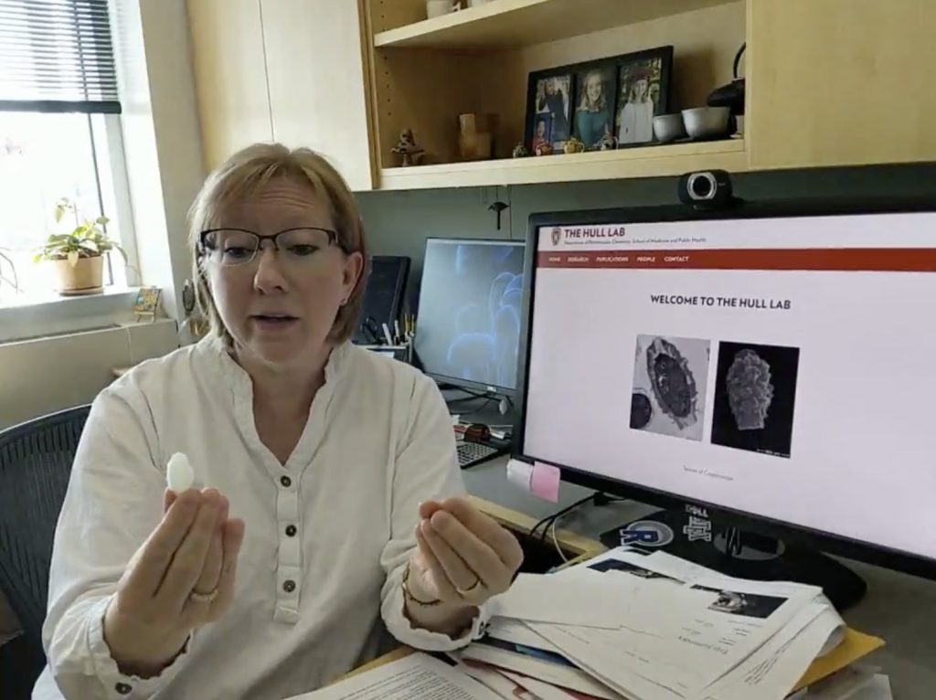 Photo of Christina Hull in her office